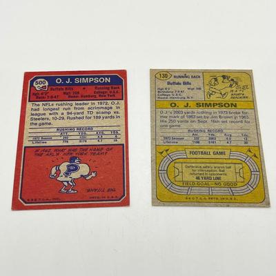 LOT 71: 1970s NFL Football Cards - Walter Payton, Namath, OJ Simpson and More