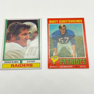 LOT 71: 1970s NFL Football Cards - Walter Payton, Namath, OJ Simpson and More