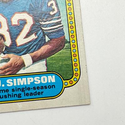 LOT 71: 1970s NFL Football Cards - Walter Payton, Namath, OJ Simpson and More
