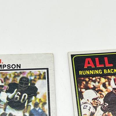 LOT 71: 1970s NFL Football Cards - Walter Payton, Namath, OJ Simpson and More