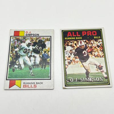 LOT 71: 1970s NFL Football Cards - Walter Payton, Namath, OJ Simpson and More