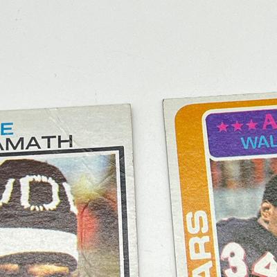 LOT 71: 1970s NFL Football Cards - Walter Payton, Namath, OJ Simpson and More