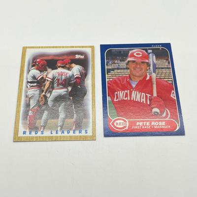 LOT 74: Pete Rose and Steve Carlton Baseball Cards
