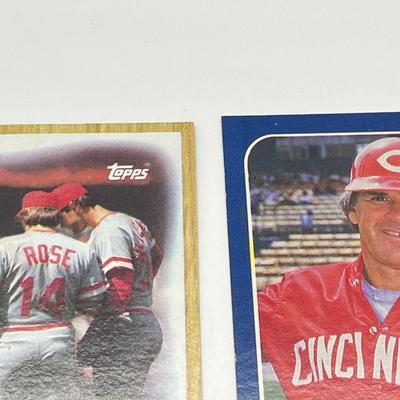 LOT 74: Pete Rose and Steve Carlton Baseball Cards