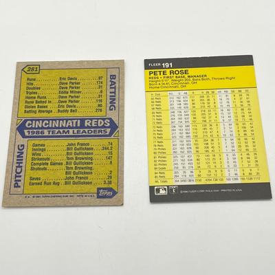 LOT 74: Pete Rose and Steve Carlton Baseball Cards