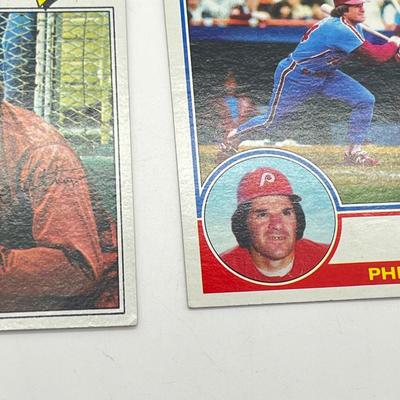 LOT 74: Pete Rose and Steve Carlton Baseball Cards