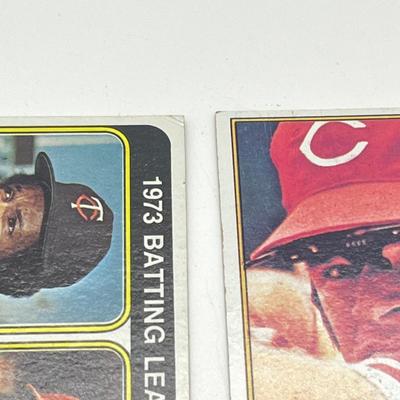 LOT 74: Pete Rose and Steve Carlton Baseball Cards