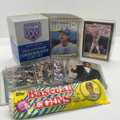 LOT 79: 1980s/90s Baseball and Football Cards and More! - 1992 McDonald’s Baseball’s Best Cards + Randy Johnson, Chipper Jones Rookies,...