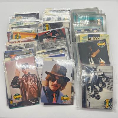 LOT 80: 1990s Beatles Trading Cards (Around 200)