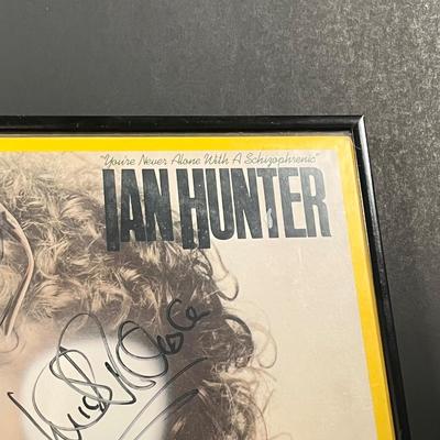 LOT 82B: Signed BOTH Ian Hunter & Mick Ronson “You’re Never Alone With a Schizophrenic”