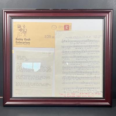 LOT 83B: Bobby Gosh Rare Sheet Music “You Made A Believer Out Of Me”