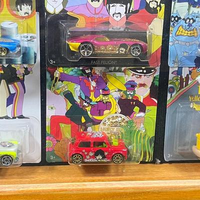 LOT 85B: Collection of Vintage Beatles Memorabilia - Hot Wheels, Poster, and more!