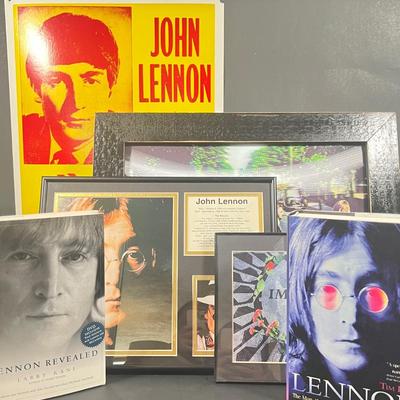 LOT 86B: John Lennon Memorabilia - Posters, Books, and more!