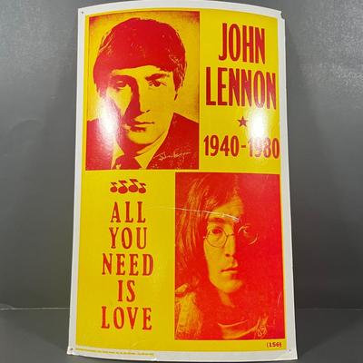 LOT 86B: John Lennon Memorabilia - Posters, Books, and more!