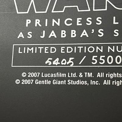 LOT 90B: Gentle Giant - Star Wars Princess Leia as Jabba’s Slave Statue