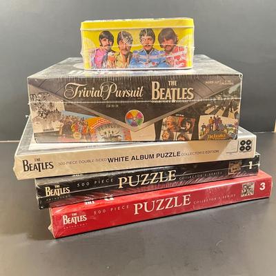 LOT 92B: Beatles Trivial Pursuit and Various Puzzles