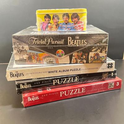 LOT 92B: Beatles Trivial Pursuit and Various Puzzles
