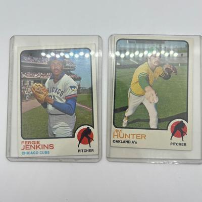 LOT 121: 1973 Topps Stars Baseball Cards - Mays, Reggie Jackson, Morgan, Bench, Gossage Rookie and More!