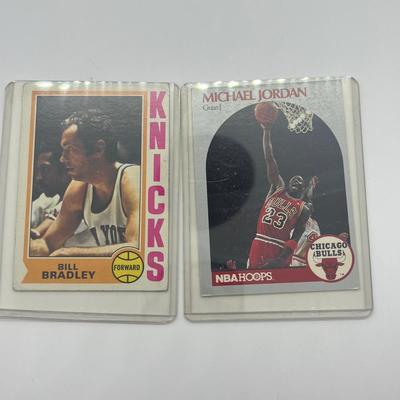 LOT 122: NBA Basketball Star Cards - 1970s - 90s Havlicek, Bradley, Jordan, Pippen, Shaq, Ewing, and more!