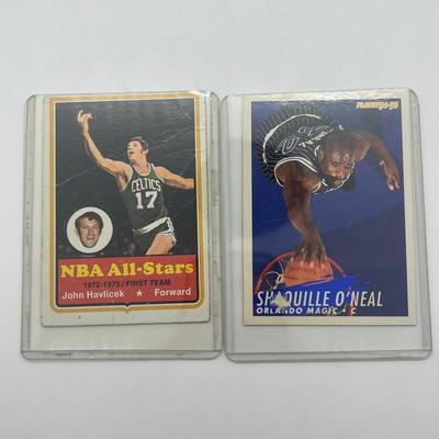 LOT 122: NBA Basketball Star Cards - 1970s - 90s Havlicek, Bradley, Jordan, Pippen, Shaq, Ewing, and more!