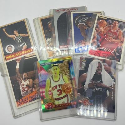 LOT 122: NBA Basketball Star Cards - 1970s - 90s Havlicek, Bradley, Jordan, Pippen, Shaq, Ewing, and more!