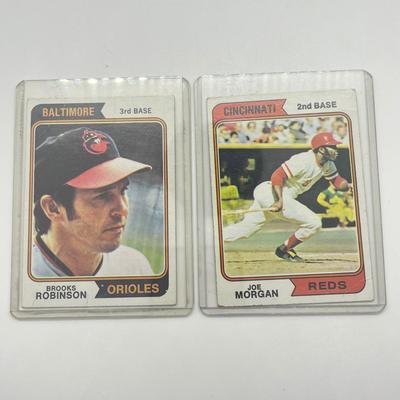 LOT 123: 1970s Baseball Star Cards -Eckersley Rookie, Reggie Jackson, Carew, Munson, Morgan and More!