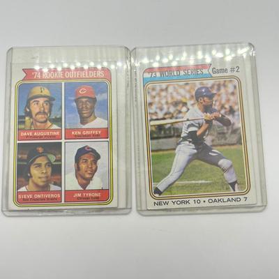 LOT 123: 1970s Baseball Star Cards -Eckersley Rookie, Reggie Jackson, Carew, Munson, Morgan and More!