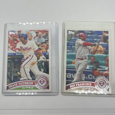 LOT 126: 2011 Topps Phillies Baseball Cards - Halladay, Lee, Oswalt, Rollins, Utley, Howard, and More!