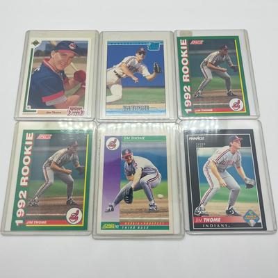 LOT 127: 80s and 90s MLB Sluggers Baseball Cards - Jim Thome Rookies, Mattingly, Frank Thomas