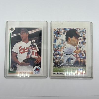 LOT 128: Cal Ripken Baseball Cards and 1996 23K Gold Stamp