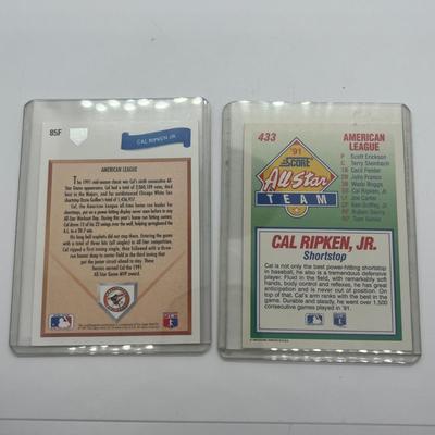 LOT 128: Cal Ripken Baseball Cards and 1996 23K Gold Stamp