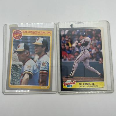 LOT 128: Cal Ripken Baseball Cards and 1996 23K Gold Stamp