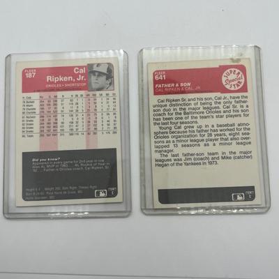 LOT 128: Cal Ripken Baseball Cards and 1996 23K Gold Stamp