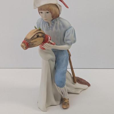 Vintage Cybis Porcelain Yankee Boy On Horse Figurine