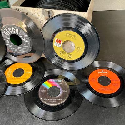 Vintage Pair of 45 Record Storage Carry Cases: Platter-Pak Type with 100 Records