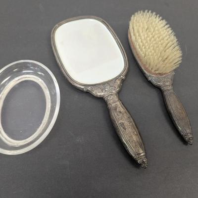 Gorham Sterling 24 Brush & Mirror Set
