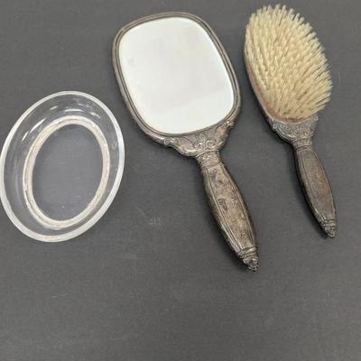 Gorham Sterling 24 Brush & Mirror Set
