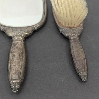 Gorham Sterling 24 Brush & Mirror Set