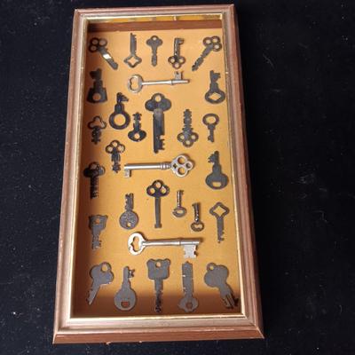 A DISPLAY OF OLD KEYS