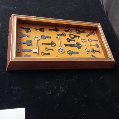 A DISPLAY OF OLD KEYS