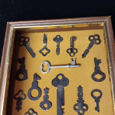 A DISPLAY OF OLD KEYS
