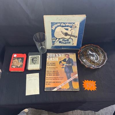 X34-Johnny Cash items plus extras
