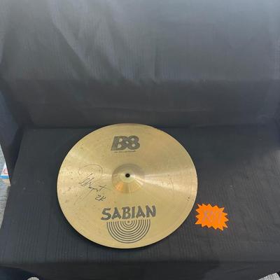 X37-Ted Nugent autographed Cymbal