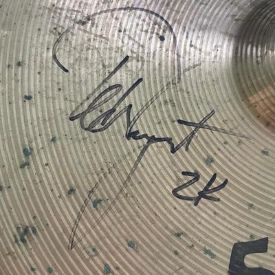 X37-Ted Nugent autographed Cymbal