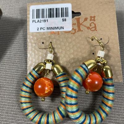 3 pair Treska Earrings New