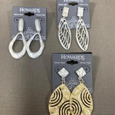 3 pair Earrings New