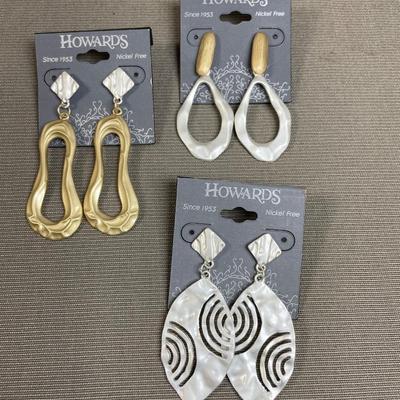 3 pair Earrings New