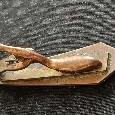 Vintage divided trinket box with Tie clips - Anson - Swank