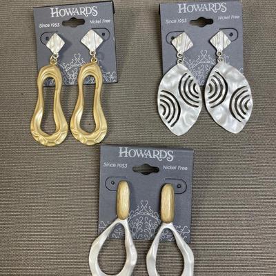 3 pair Earrings New