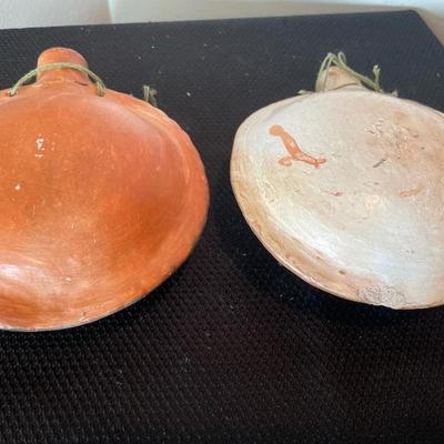 Native pottery canteen decor